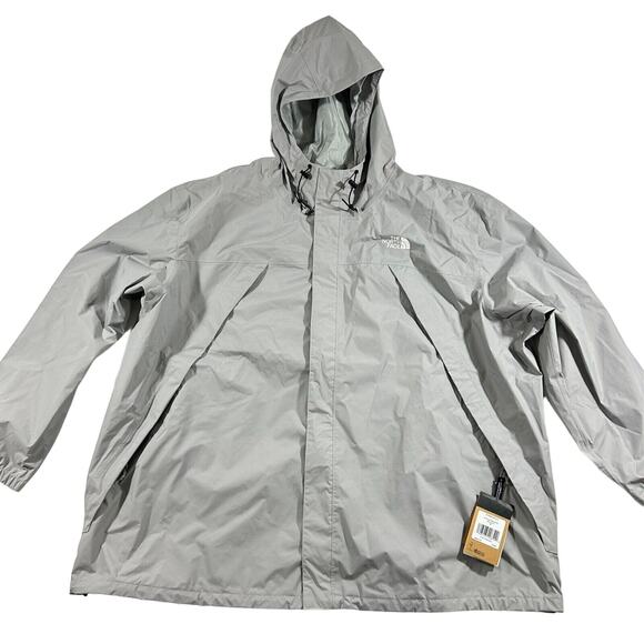 Men's 3XL The North Face Antora Dry Waterproof Hooded Rain Jacket Grey 71 - Picture 1 of 7